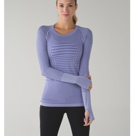 lululemon athletica Tops - Lululemon long sleeve striped swiftly lullaby top